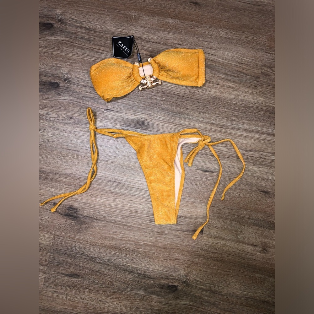 Zaful Orange Bikini Set